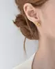 Brincos de Prata 925 com Pino, Estilo Francês, Fogos de Artifício Deslumbrantes com Zircônia, Luxo Leve, Nicho, Moda de Alta Qualidade, Versátil, Brincos para o Dia a Dia