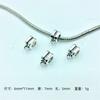 Acessórios diy padrão de liga vintage furo de 5mm pingente de pulseira de cabeça suspensa de três vias fivela de conexão fivela de prata tibetana