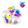 Arte de Uñas Hot Transfronterizo Estilo Japonés Forma de Corazón Fondo Puntiagudo Diamante Grande Vidrio Estéreo Diamante Brillante Adhesivo para Uñas Joyería de Diamante