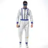 S-XXL Padre-Hijo Plateado Brillante Mono de Astronauta Halloween Fiesta de Escenario Disfraz de Rol Espacial