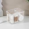 Caja de Almacenamiento de Algodones de Maquillaje a Prueba de Polvo con Tapa Caja de Almacenamiento Transparente Esponja para Maquillaje Caja Multifuncional para Algodones Desmaquillantes Caja de Exhibición de Cosméticos