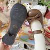 (Abraço Gato) Sapatos Lolita originais, versáteis e charmosos, com salto baixo e bico redondo pequeno.