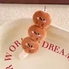 Colgante de Oden con Temática de Comida, Adorno Colgante de Muñeco de Peluche Súper Lindo, Decoración de Llavero para Mochila, Pequeño Regalo con Temática de Comida