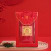 Caixa de Presente com Toalha de Dote para Casamento Casa Casal Masculino e Feminino Toalha com Palavra Feliz Vermelho Madrinha Presente de Lembrança de Casamento