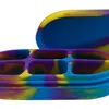 Caja de almacenamiento de medicamentos de silicona, embalaje de viaje, caja de medicamentos conveniente, caja de medicamentos de silicona de 6 rejillas, 7 rejillas, caja de almacenamiento multifuncional a prueba de polvo