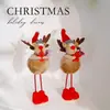 Boneco Papai Noel diy Cenário de atmosfera natalina layout barriga redonda alce adereços de presente enfeites em estoque
