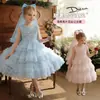 Vestido de Malla para Niña, Vestido de Princesa sin Mangas para Niños, Vestido de Alto Rendimiento, Vestido Pomposo de Verano para Cumpleaños de Niña