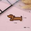 Pegatinas de tela autoadhesivas bordadas por computadora sin costura lindo perro salchicha accesorios para ropa de mascota de dibujos animados decoración al por mayor