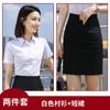 Camisa Masculina Branca Elástica Manga Curta Roupa de Negócios Camisa de Vendas Roupa de Trabalho Feminina Instrutor Fábrica Logotipo Bordado