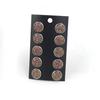 Pendientes de Acero de Titanio con Cielo Estrellado de 12 mm, En Stock Transfronterizo, 5 Pares por Tarjeta, Pendientes Redondos Estilo Ins
