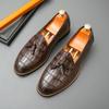Estilo Novo de Verão Slip-On Slip-Ons para Homens, Estilo Coreano Estilo Britânico Mocassins Bico Fino, Boca Rasa, Sapatos Baixos para Homens