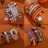 Pulsera de Arcilla Polimérica Apilable de Halloween Amazon Más Vendida Pulsera de Cuentas 2026 Pulsera de Nuevo Estilo Joyería de Mano Divertida y Peculiar