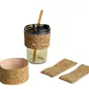 Funda para Taza de Corcho Estilo Japonés Regalo Corporativo Funda para Taza de Corcho Rpet Corteza de Rpet Funda para Copa de Vino Personalizada Fábrica