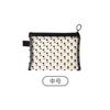 Celebridad de Internet Transfronteriza Caliente Flocking Amor Malla Transparente Bolsa de Almacenamiento Nicho Ins Viaje Almacenamiento para Lavado Bolsa Cosmética