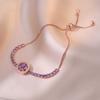 Collar para Mujer, Estilo Celebridad de Internet Europeo y Americano, Conjunto de Accesorios Giratorio de Flor de Girasol con Circonita Transfronterizo, Cadena para Clavícula Giratoria de 360 Grados