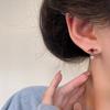 Encantadores aretes de piedra blanca aretes para mujer 2023 nuevos aretes únicos de moda para mujer diseño nicho aretes de alta gama