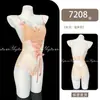 Lencería para Discoteca Body para Busto Pequeño Tira Seductora Dulce Abertura en la Entrepierna Uniforme Deseo Puro Body con Liguero 7208