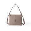 Bolso Grande Transfronterizo Cruzado para Mujer Bolso de Hombro Versátil Puleather Cuadrado de Tres Capas con Cremallera Bolso de Axila Bolso de Mano