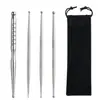 Varilla de Acero Inoxidable para Puntos de Acupuntura..Herramienta de Belleza y Bienestar. Puntos de Acupuntura de los Meridianos para Ojos, Rostro y Pies. Palo de Masaje para Estirar y Desbloquear Músculos