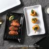 Prato de Louça de Melamina Xiangyuanmei Prato para Restaurante de Hot Pot Comercial Churrasco Prato para Espetinhos Fritos Retangular Imitação de Porcelana Prato para Lanche