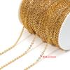 Aço Inoxidável Galvanizado 1,5-4mm de Largura Corrente Cruzada Prensada Padrão Sol Corrente Acessórios para Colar Pulseira DIY Atacado