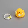 Accesorios para Auriculares de Patito Amarillo para Juego Acuático Transfronterizo, Regalos para Tiendas de Té con Leche, Juguetes Lindo que Hacen Sonido para Juego de Imitación, Accesorios para Auriculares