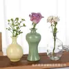 Estilo Escandinavo Vaso de Vidro Criativo Decorações Ornamentais para Sala de Estar Mesa de Café Arranjo de Flores Vaso Seco Garrafa de Vidro Colorida