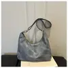 2026 color sólido verano nuevo de moda estilo coreano gran capacidad casual personalizado colgante hombro bandolera bolso tote