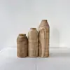 Jarrón de Madera Maciza con Flores Secas de Madera y Aromaterapia para la Sala de Estar, Casa de Campo Pastoral, Decoración Creativa para el Hogar Estilo Japonés