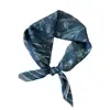 Lenço Quadrado Floral Estilo Coreano para Mulheres 2025 Novo Lenço de Cabeça de Algodão e Linho Faixa de Cabelo Gravata Lenço Decorativo Versátil Retrô Lenço de Pescoço