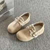 Sapatos preguiçosos de um passo para mulheres 2026 primavera novo leve bico fechado retrô simples sapatos Birkenstock para mulheres sapatos de plataforma de sola plana para mulheres