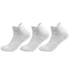 Calcetines Deportivos de Media Caña para Hombre para Correr y Baloncesto, Transpirables, Absorbentes del Sudor, Planta de Toalla, Antideslizantes, Amortiguadores de Impacto, Disponibles en Negro, Blanco y Gris