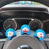 Adornos de dibujos animados de Doraemon consola central del coche consola de instrumentos del coche lindo gato suministros de interior