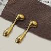 Aretes Europeos y Americanos Creativos Distintivos de Aleación Notas Gotas de Agua Moda Retro Aretes Creativos Simples para Mujeres