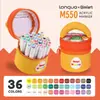 Botella de Pluma Borrable de Vidrio Marcador Acrílico Líquido Recto Especial Punta Suave Lavable Color Apilado Pluma de Escritura de Vidrio