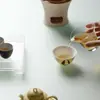 Rinyu Guisong Cultural y Creativo Lindo Perrito Dormilón Set de Té Kung Fu Vajilla de Té de Alta Gama Regalo de Inauguración de Casa Regalo para Mejor Amigo