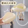 Caja de Almacenamiento para Desagüe de Baño sin Perforaciones Caja de Jabón Nube para Inodoro Gancho Adhesivo Crema Ins
