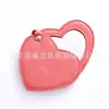 Espejo de Belleza Pu al por Mayor de Fábrica Mini Espejo de Maquillaje con Forma de Corazón Puede Añadir Logotipo Exclusivo Espejo de Tocador de Mano