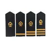 Suministro Directo de Fábrica de Insignias de Hombro Ferroviarias con Una Barra, Dos Barras o Tres Barras, Parches Tejidos para Uniformes, Insignias de Hombro de Tela Dura, Parches de Hombro Suaves y Hechos a Medida Según Su Diseño