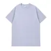 Camiseta Unisex de Verano Pesada 220g Hombro Caído Color Sólido Algodón Cuello Redondo Manga Corta Talla Grande Manga Corta para Hombres y Mujeres