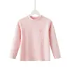 Camiseta de baixo para crianças, outono para meninos em algodão puro, roupa íntima quente para crianças maiores e adolescentes, top de camada interna, pijama para meninas