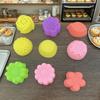 Moldes de Silicona con Forma de Flor Coloridos para Muffins, Pudín, Pastel de Cristal, Mochi, Pastel de Luna, Gelatina, Pastel de Camote - En Stock Transfronterizo