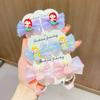 Accesorios para el Cabello de Niña Pinza de Pelo con Lazo de la Princesa Elsa Pinza con Borla para Niña Dulce No Lastima el Cabello Pinza de Pelo a la Moda Tocado