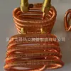 Fabricantes fornecem pequenas serpentinas de aletas de cobre bomba de vácuo tubo de calor Ar Condicionado Refrigeração tubo de cobre aleta de cobre troca de calor