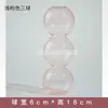 Vaso Minimalista Moderno Estilo Ins Nórdico Burbuja Pequeño Adornos para Jarrón Sala de Estar Arreglo Floral Vidrio Transparente Set de Flores Secas