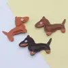 Llavero Colgante de Cuero para Mini Dachshund Pequeño en Stock, Colgante de Bolso de Perro de Cuero Estilo Ruth