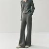 Pantalones de Cachemir Suaves y Amigables con la Piel, de Pierna Ancha Suave para Mujer, de Cintura Alta, Engrosados y Elásticos, Novedad Otoño e Invierno 2025, Pantalones de Punto Casuales de Pierna Ancha