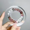 Prato com Design de Contas Feito à Mão Bandeja de Joias de Madeira de Bambu Bandeja de Exibição Pulseiras Pulseiras Suporte de Exibição Prato de Montagem de Pulseiras DIY