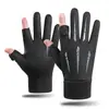 Luvas Luvas Quentes Femininas Novas de Veludo Inverno Repelente à Água à Prova de Vento Tela Sensível ao Toque Esportes ao Ar Livre Luvas de Ciclismo Atacado