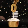 Decoración de pastel de Año Nuevo 2024 fiesta navideña celebridad de internet vela digital cumpleaños tarjeta de feliz año nuevo enchufe para vestir